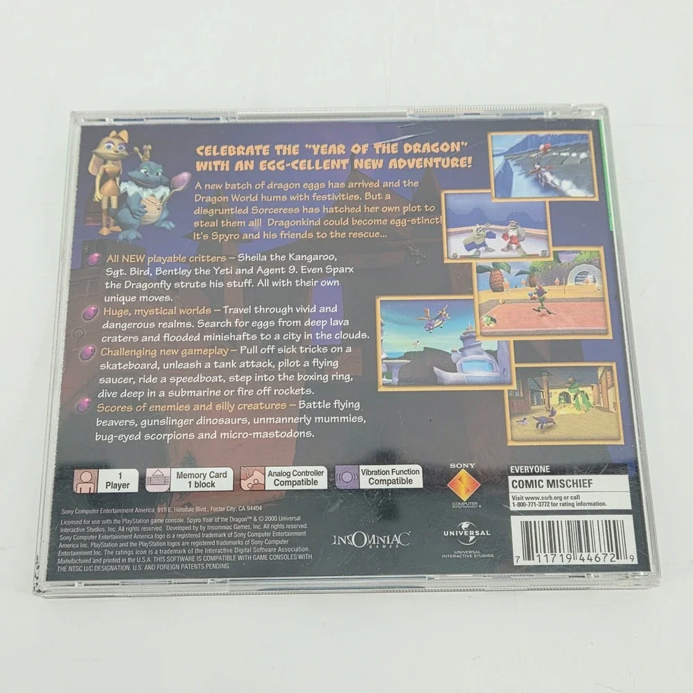 Spyro Year of the Dragon Sony PlayStation 1 PS1 Greatest Hits 2000 Complete